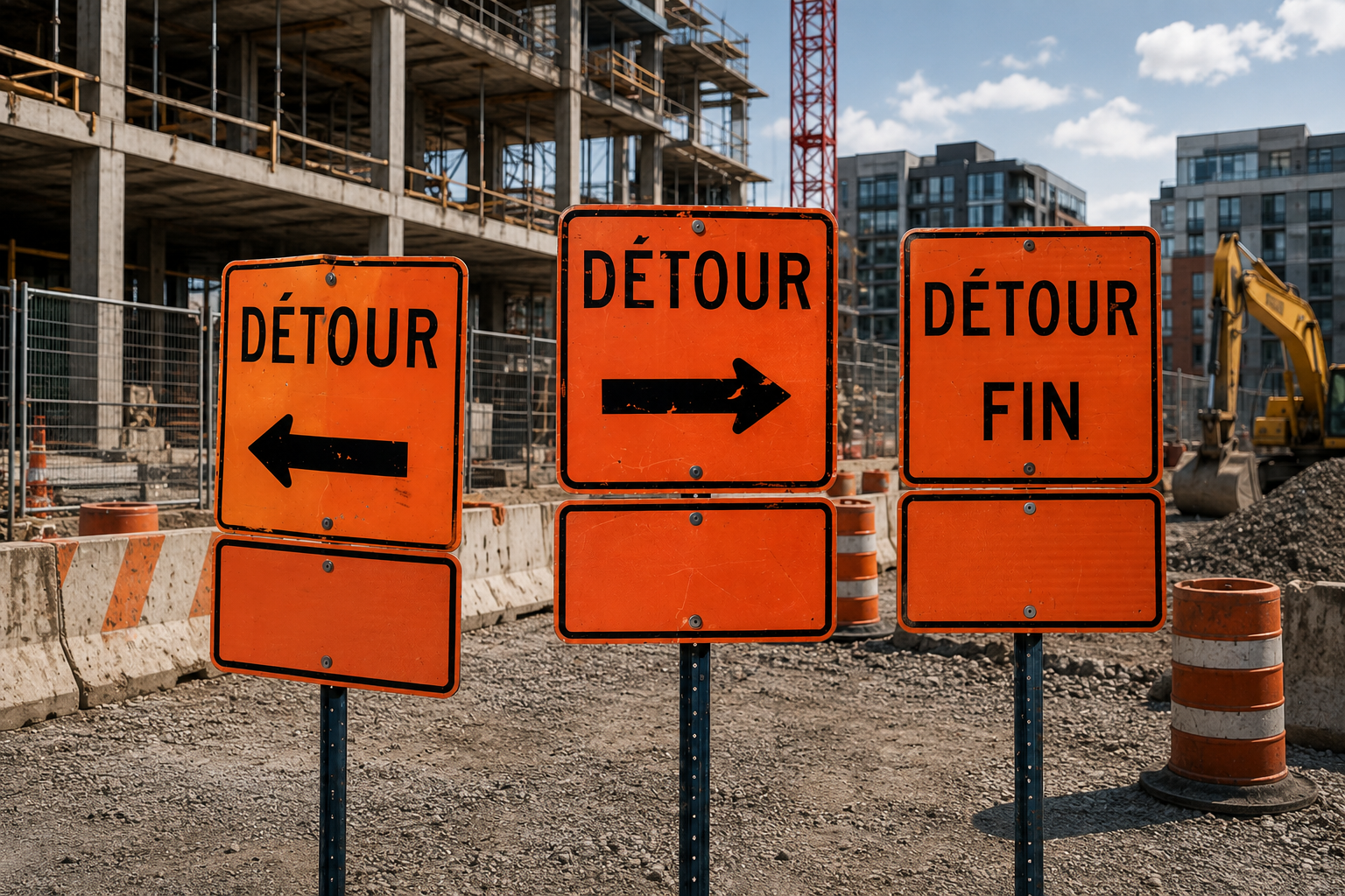 Signalisation temporaire de chantier